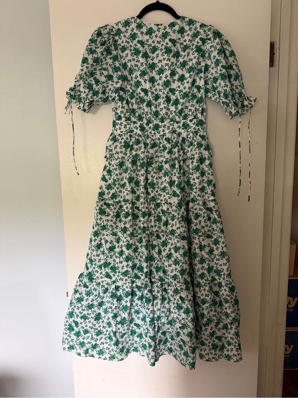 Hyacinth House Green Floral V-Neck Dress, Size XS - Picture 8 of 8